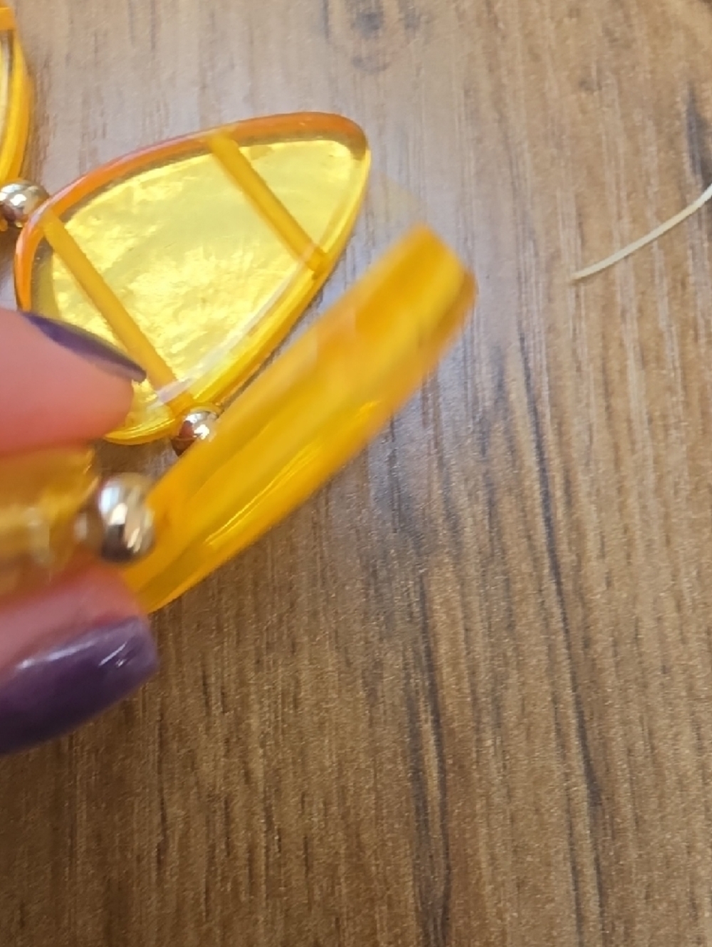 Style & Co. Golden Yellow Resin Petal Stretch Bracelet - Picture 4 of 6